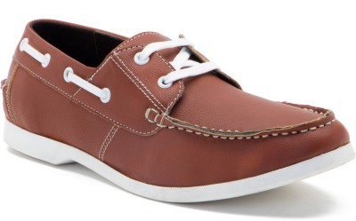 

James Flippo Boat Shoes For Men(Tan)