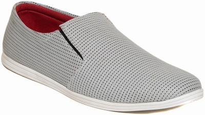 

Zapatoz zapatoz perfurated grey loafer Loafers For Men(Grey)