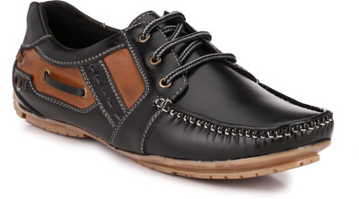 

Mactree Duster Boat Shoes For Men(Black, Tan)