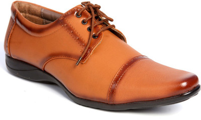 

World Walker Best Brown Brogue Lace Up For Men(Tan