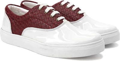 Knotty Derby Sneakers For Women(Red, White+red