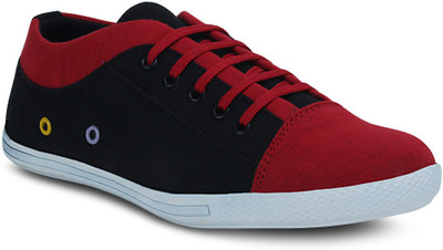 

Get Glamr Red Canvas Shoes For Men(Red)