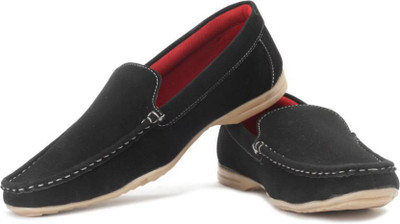 

True Soles Men Loafers For Men(Black