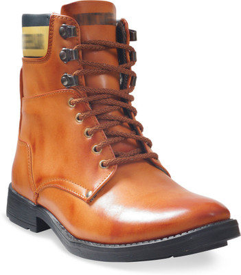 ADYBird Unique Copper Red Boots For Men(Tan