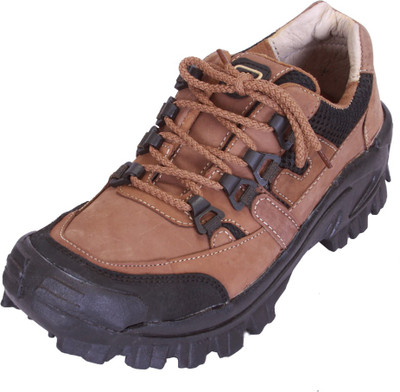 

Shoebook Mens Leather Brown Outdoor Shoes Outdoors For Men(Brown