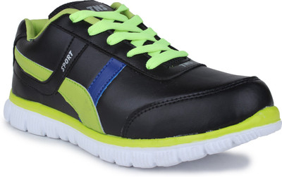 

11e Walking Shoes For Men(Black, Green), Black_8