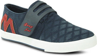 

Get Glamr Stylish Slip Ons Canvas Shoes For Men(Blue