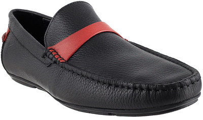 

Metro Davinchi Loafers For Men(Black, Red, 67;black-red