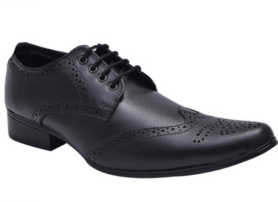 

Prolific British Leather Brogue Lace Up Shoes For Men(Black)