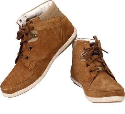 

Rocozo RZ Leather Casuals Boots For Men(Beige