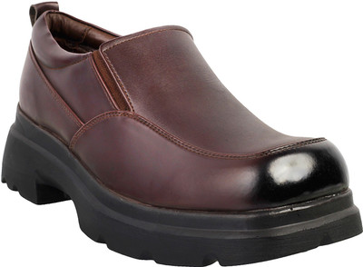 

Metro Men's Formals & Lace-Up Flats Slip On For Men(Maroon, 44;maroon