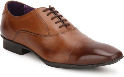 

Knotty Derby Toe Stitch Oxford Lace Up shoe For Men(Tan