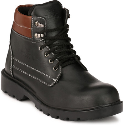 

Udenchi UD502BlackSafetyShoe Boots For Men(Black, Brown)