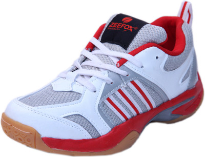 Zeefox Running Shoes For Men(White, White//red