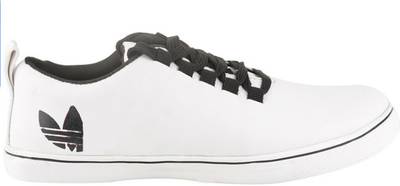 FADISO White&amp;Black Canvas Sneakers