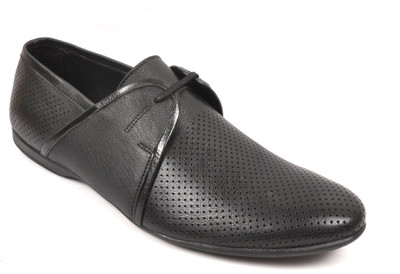

Toruzzi Designer Lace Up Shoes Casuals For Men(Black