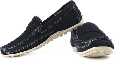 

Clarks Royston Court Loafers For Men(Navy, White), Navy suede