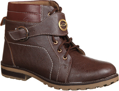 

Kraasa Rock Solid Boots For Men(Brown)