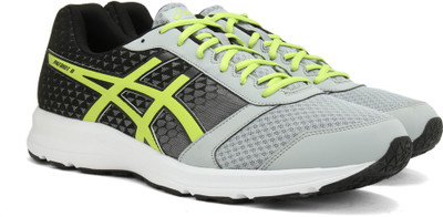 

Asics PATRIOT 8 Running Shoes For Men(Grey, Silver grey/lime/black