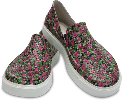 

Crocs CitiLane Roka Graphic Slip On Sneakers For Women(Multicolor, Black