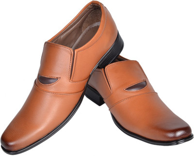 

Azzaro Black Health Slip On Shoes For Men(Tan