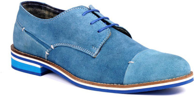 

Walker Styleways Majestic Derby Casual Shoes For Men(Blue), Urban blue