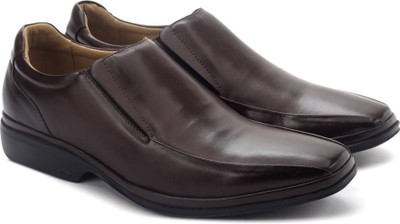 

Pavers England Genuine Leather Slip on For Men(Brown