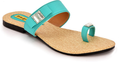 

Indirang Women Green Flats