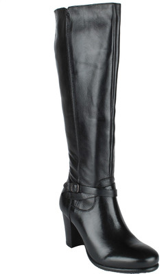

Salt N Pepper 14-658 Greta Black Boots Boots For Women(Black