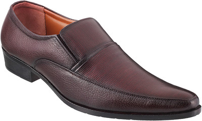 

Mochi Men's Slip On For Men(Brown, 44;maron