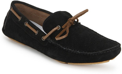 

Knotty Derby Riddle Loafer Driving Shoes For Men(Black