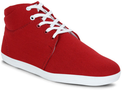 

Get Glamr Casual Canvas Shoes For Men(Red)