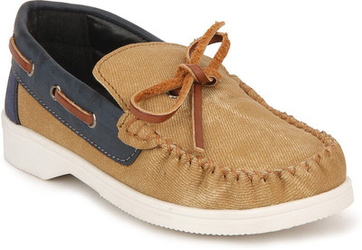 

Knotty Derby Boys & Girls Lace Sneakers(Brown, Tan+blue