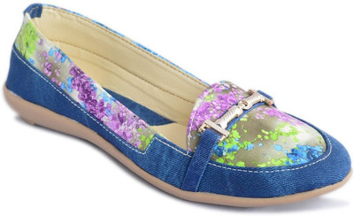 

Myra Multi Floral Bellies For Women(Blue