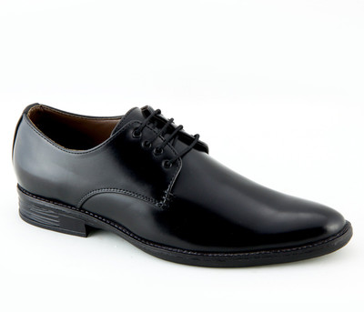 

24 Casuals Dreamer Black Lace Up Shoes For Men(Black)