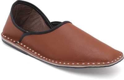 

Paduki Ethnic Footwear Mojaris For Men(Brown)