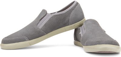 

Clarks Torbay Slipon Loafers For Men(Grey, Dark grey