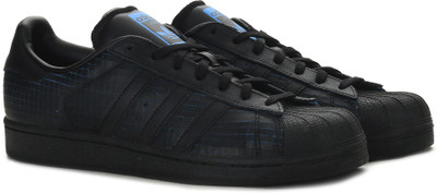 

ADIDAS ORIGINALS SUPERSTAR Sneakers For Men(Black, Cblack/cblack/blubir