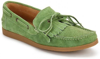 

A by Arden Quoddy Frappe Loafers For Men(Green