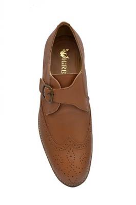 Hirel's Tan Monk Strap Shoes