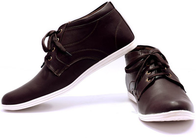 

Sam Stefy Pointed Corporate Casuals For Men(Brown), Coffee brown