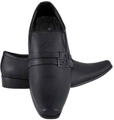 

Adam Step Formal Smart Black Slip On Shoes For Men(Black)
