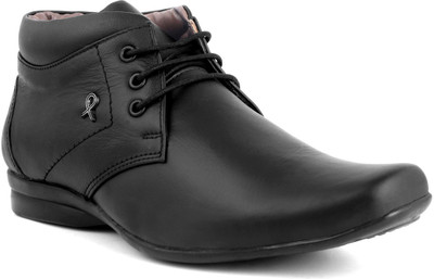 

Candle Gold Geniun Lace Up Shoes For Men(Black)