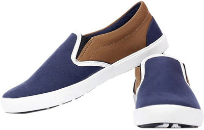 

NE Shoes Canvas Shoes For Men(Navy), Brown