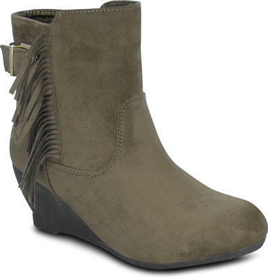 

Get Glamr PIKE Boots For Women(Khaki, Beige