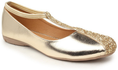 

Sindhi Footwear Venetian Bellies For Women(Gold