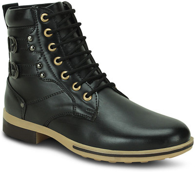 

Get Glamr Designer Casual Boots For Men(Black