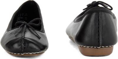 Clarks Freckle Ice Black Leather Bellies