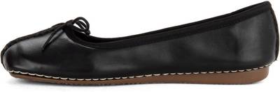 Clarks Freckle Ice Black Leather Bellies