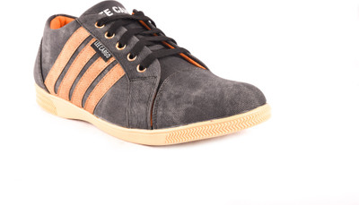 

Theme United GL-017-BLK Boat Shoes For Men(Black), Black denim
